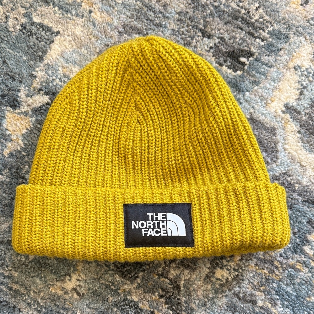 The North Face Mustard Knit Beanie